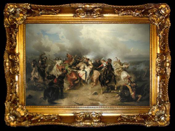 framed  Carl Wimar Battle of Lutzen, ta009-2